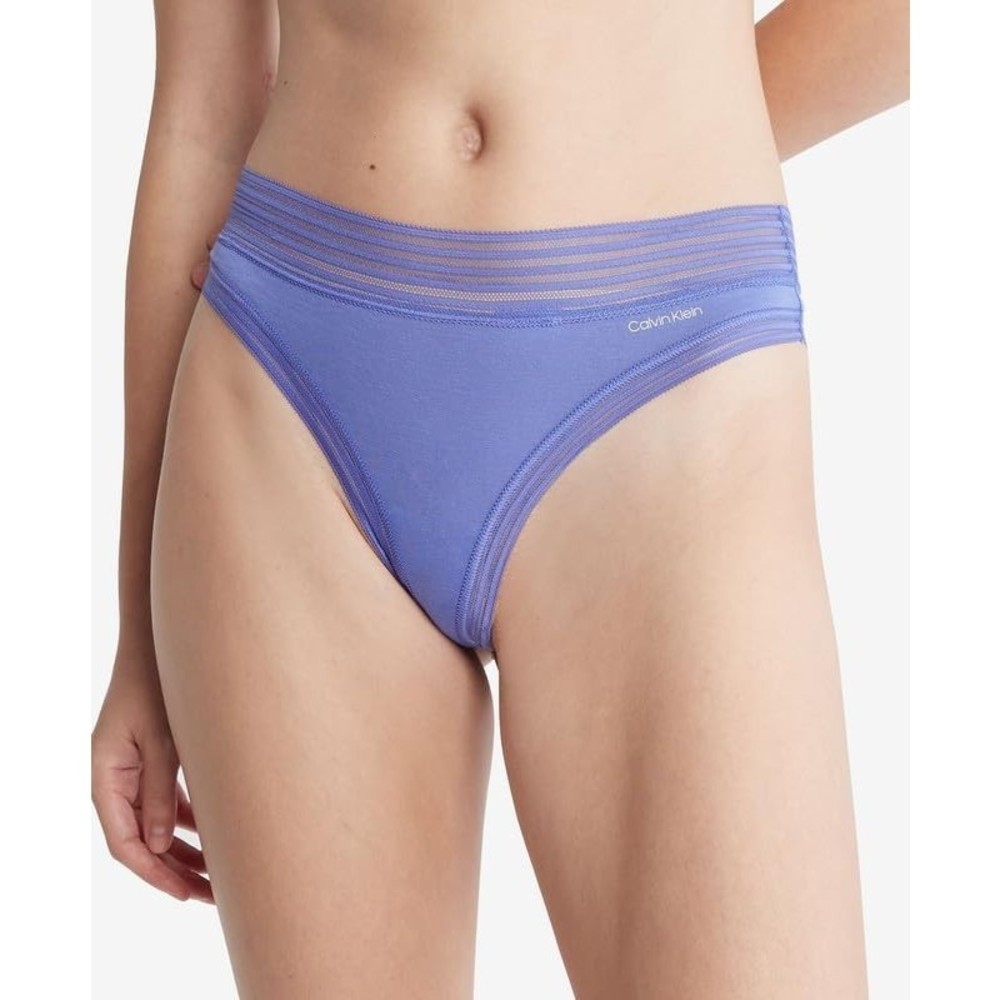 Calvin Klein Thong Underwear Blue Iris Modal, High-Rise, XS